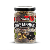 Jar of Olivelle Olive Tapenade on a white background