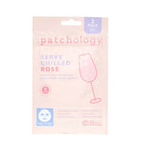 Patchology Serve Chilled Rose facial mask packaging on a white background