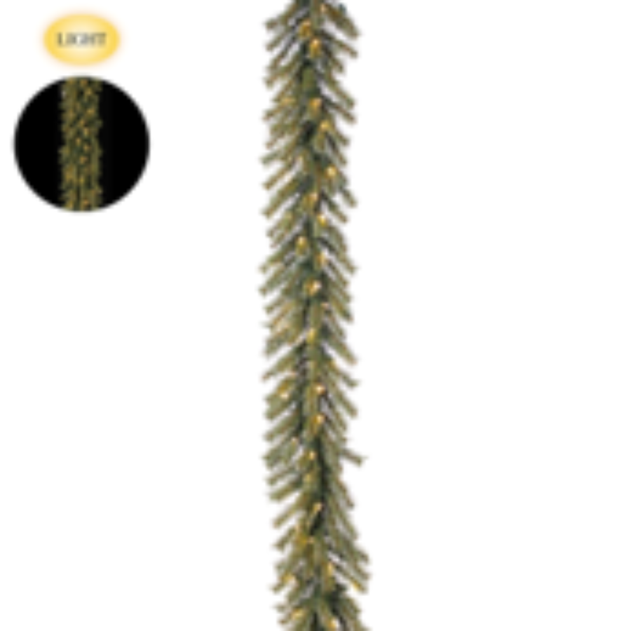Decorative garland with pinecones and berries on a white background