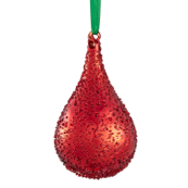 5'' Beaded Teardrop Orn