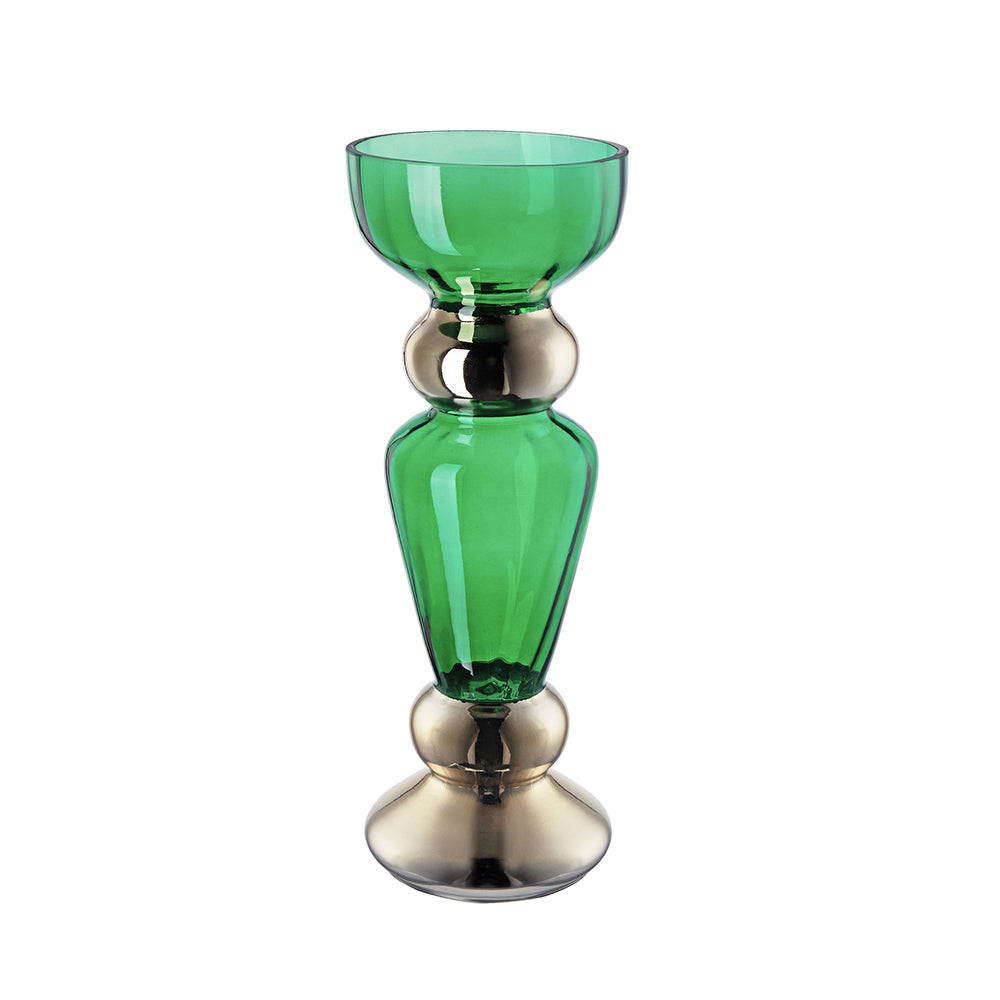 glass vase green