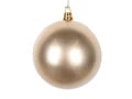 Gold Christmas ornament on a white background