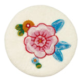 Felted Floral Trivet