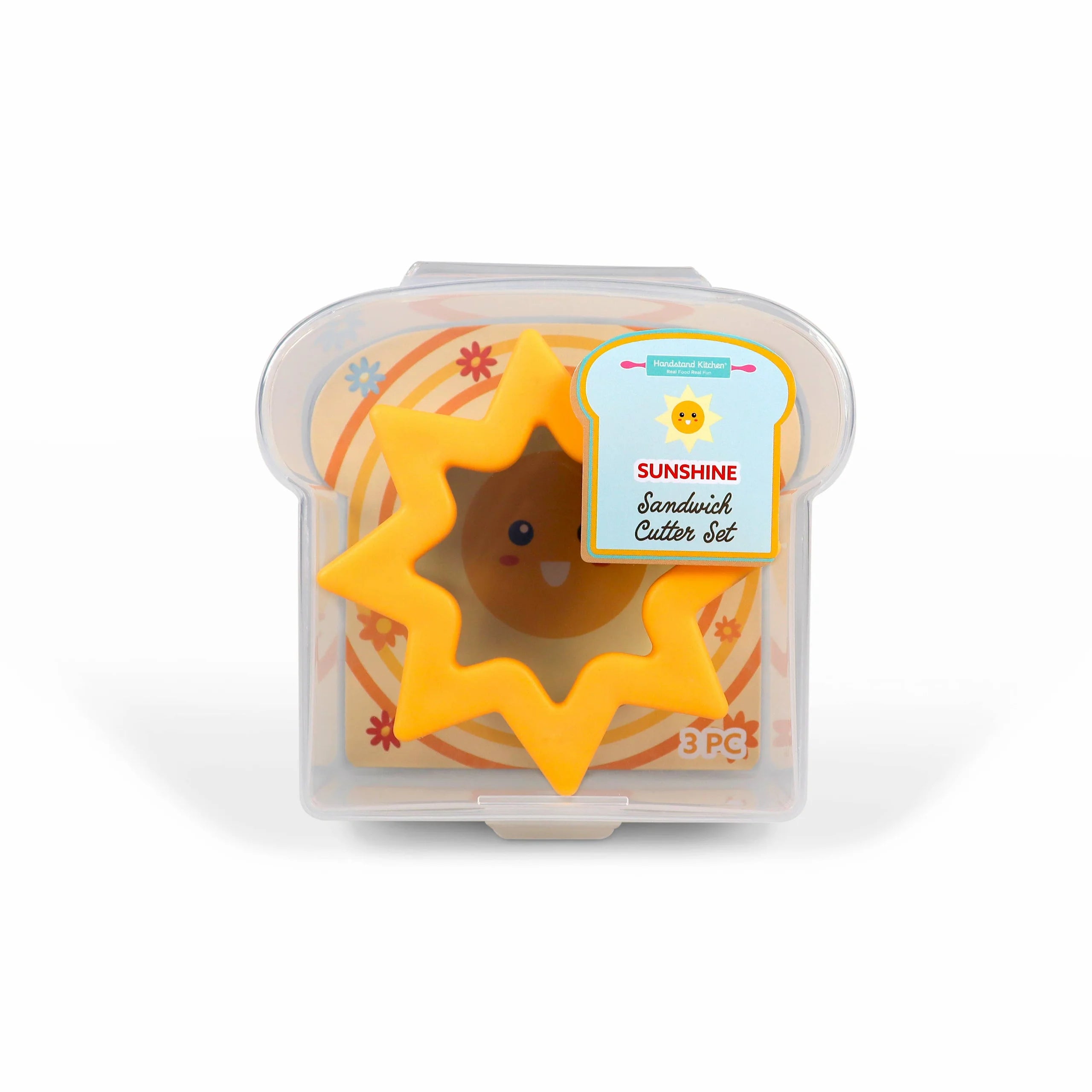 Sunshine sandwich cutter set in packaging on a white background