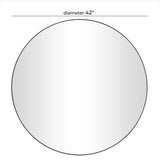 WD WALL MIRR BLK 42''W 42''H