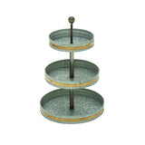 Galvanized 3 Tier Tray 15X24"
