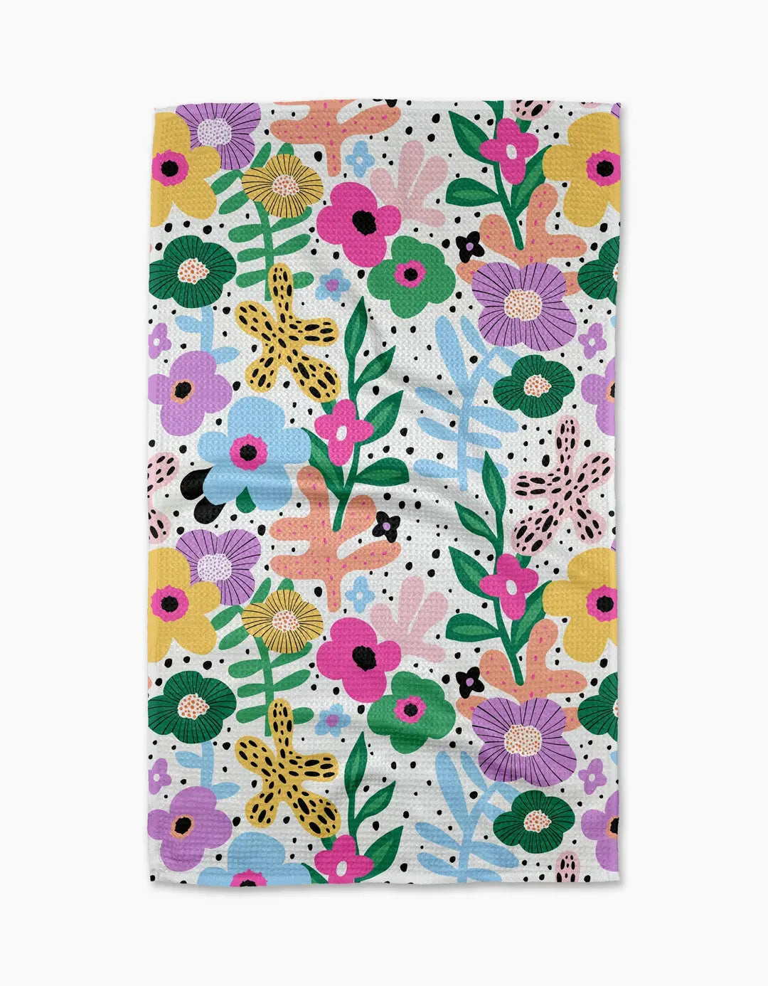 flower tea towel 