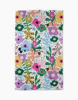 flower tea towel 