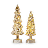 Lighted Gold Mercury Tree