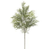 Artificial tree with green leaves on a white background