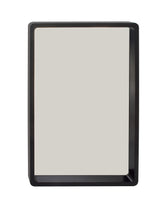 Black Trimed Wood Wall Mirror