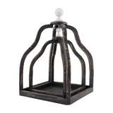 BLACK WOOD LANTERN