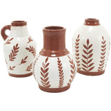 Terracotta Vase 6'' W 9''H