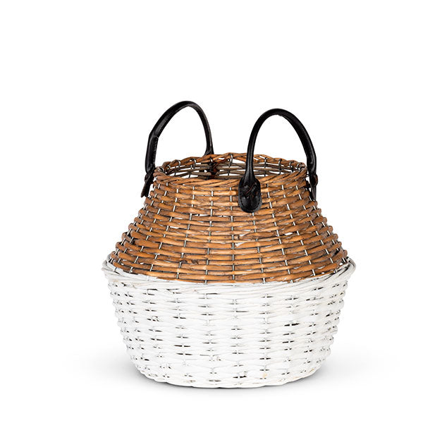 TWO TONE WILLOW BASKET