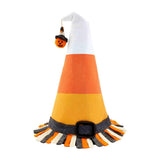 A gray witch hat with a 'EEK!' text and a decorative element that resembles a pumpkin at the top. The hat has a orange and black band around the bottom.