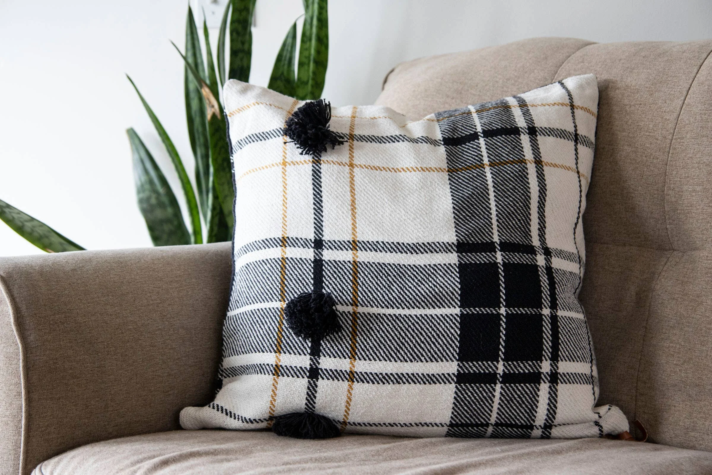 Julia Plaid Pillow