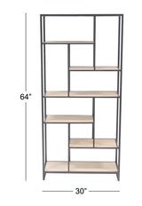 Metal Book Shelf  30X64
