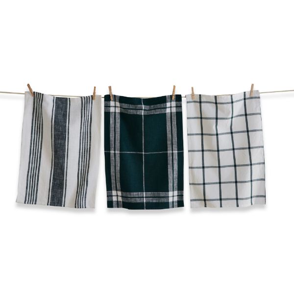 set of three dish cloths
