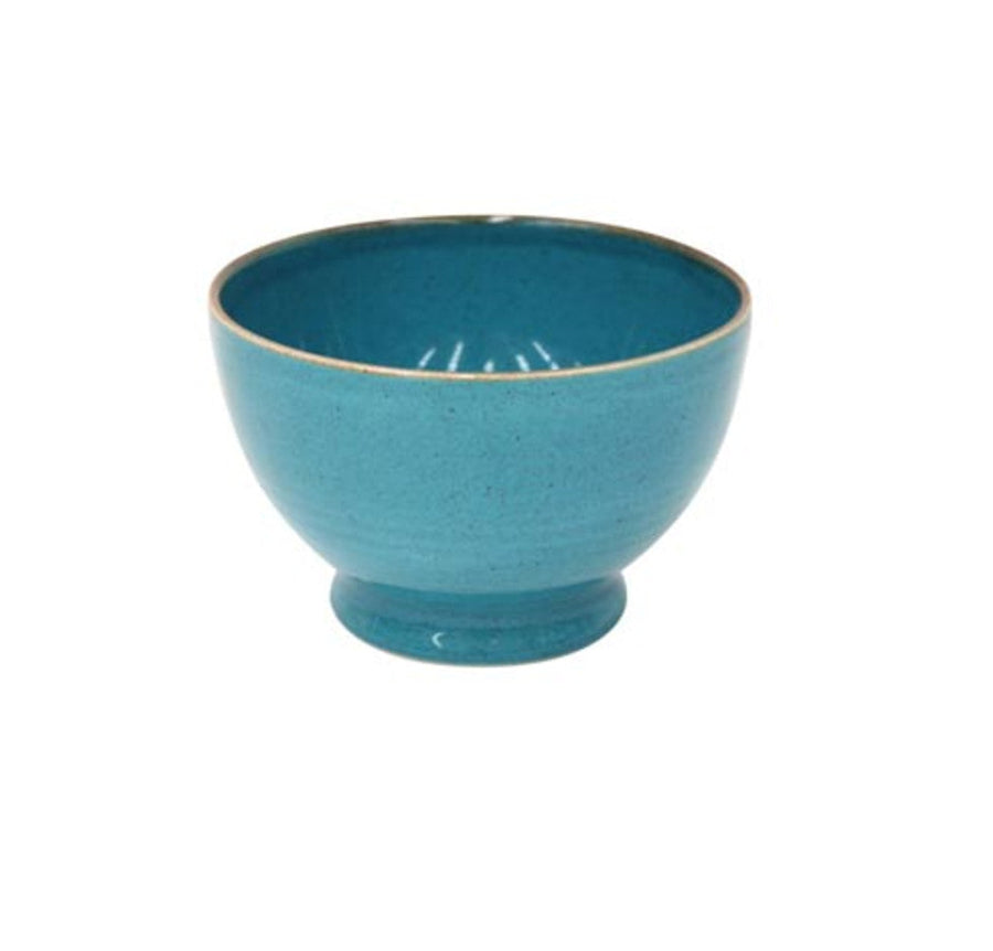 blue bowl w gold rim
