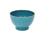 blue bowl w gold rim