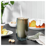 Sorrento Double Wall Glass 8-pc, Latte Glass Set