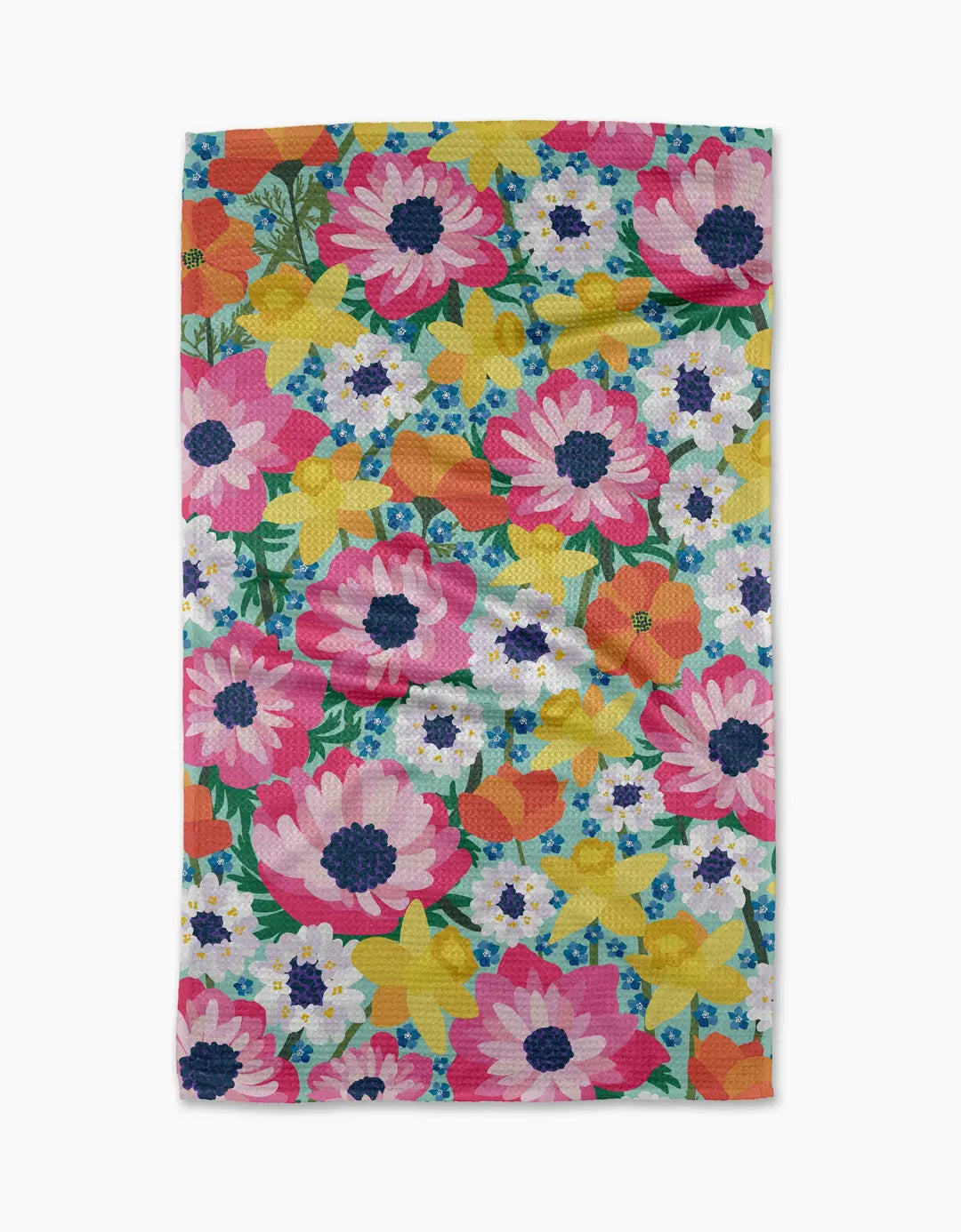 flower tea towel 