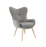 Grey Fabric Arm Chair