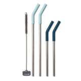 OXO 5PC REUSABLE STRAW SET