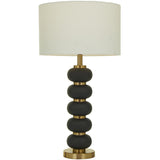 MTL LAYERED LAMP BLK 15''W 28''H