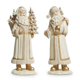 13'' IVORY AND GOLD SANTA