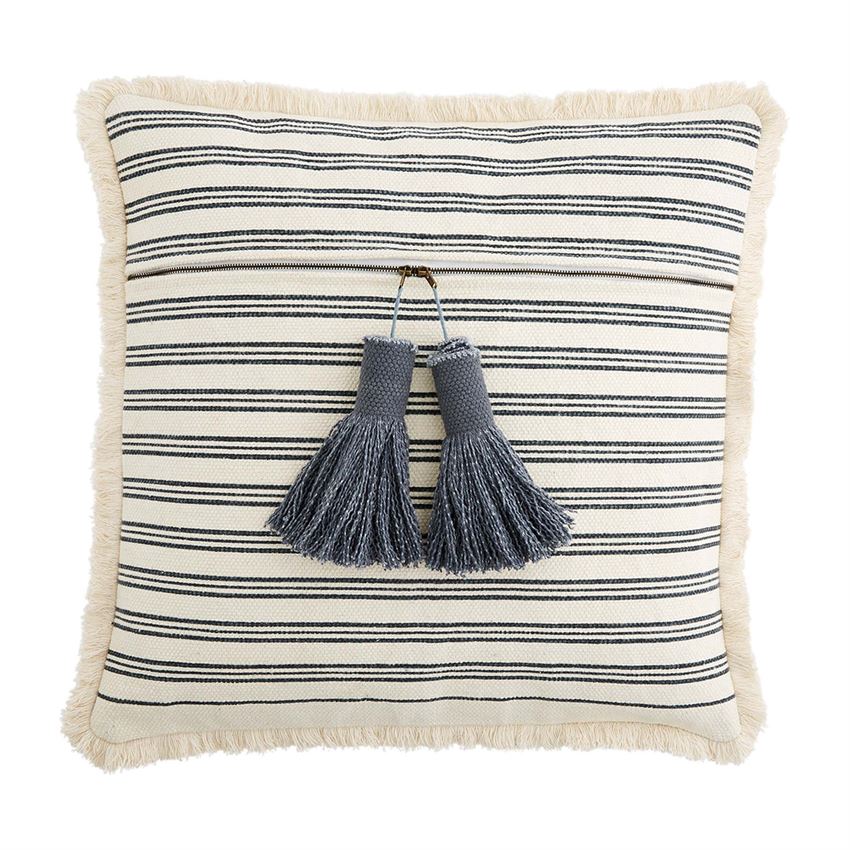 LUMBAR TASSEL FRINGE PILLOW