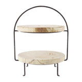 WOOD & METAL TIERED SERVER