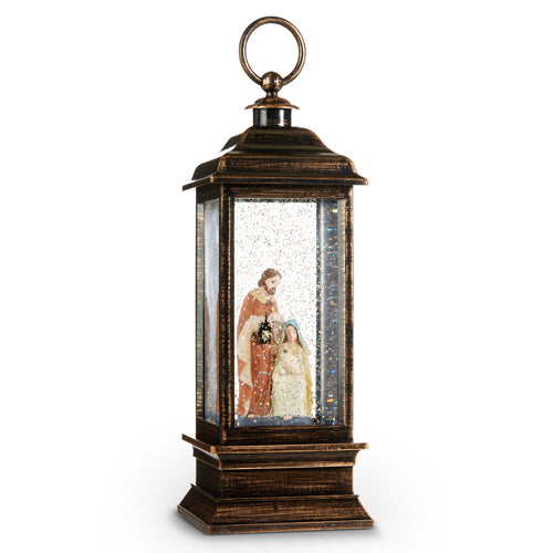 11'' Holy Family Lighted Water Lantern