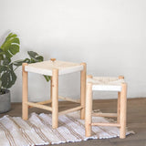 COTTON ROPE WOVEN STOOL