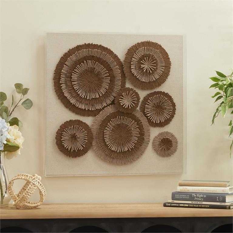 Brown Canvas Wall Deco