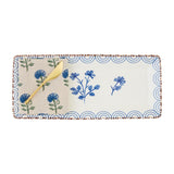 VALENCIA BLUE FLORAL HOSTESS SET
