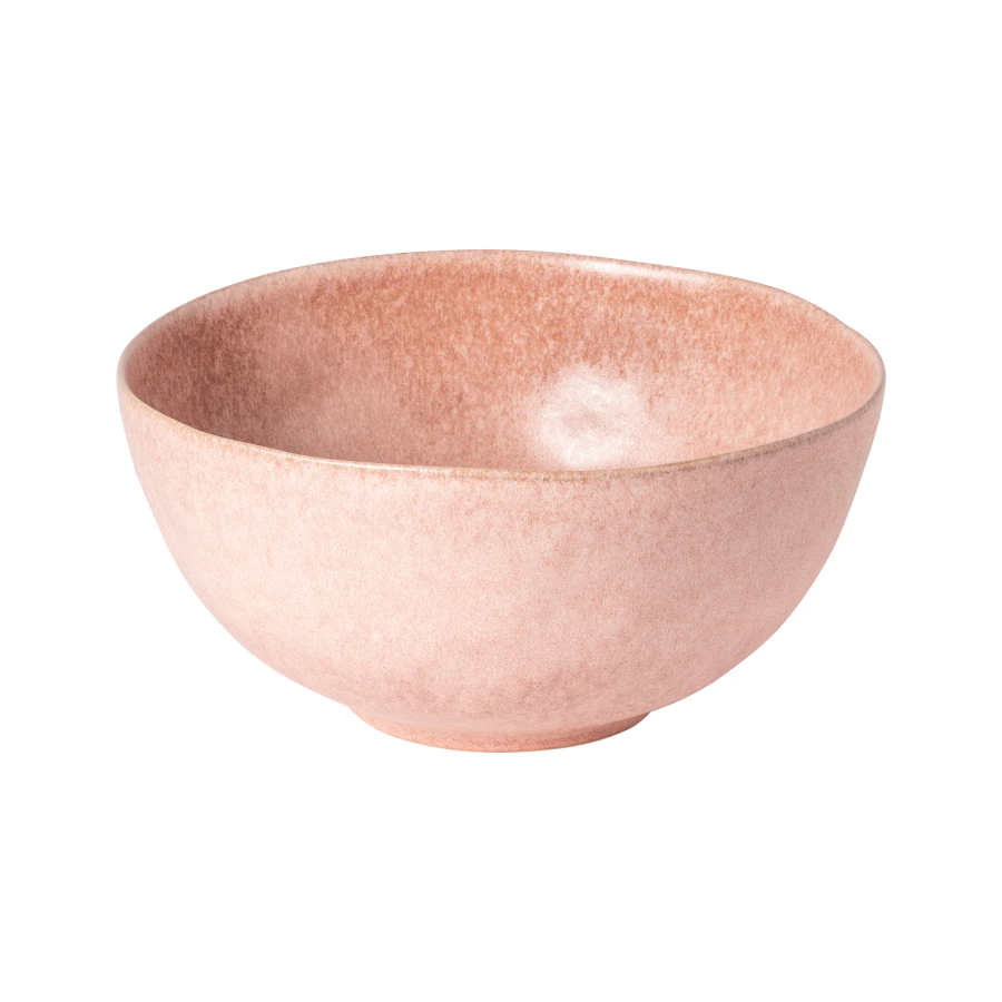 pink bowl on white background