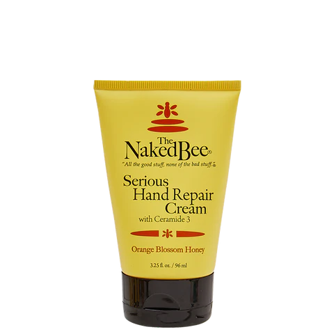 Tube of Naked Bee Serious Hand Repair Cream with Ceramone Honey, 135 ml / 4.1 fl oz.
