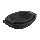 BLACK OVAL DOUGH BOWL