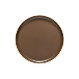 brown dinner plate