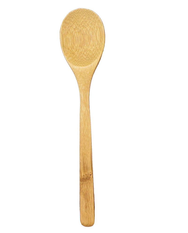 A wooden spinning spoon with a smooth, glossy finish.