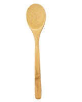 A wooden spinning spoon with a smooth, glossy finish.