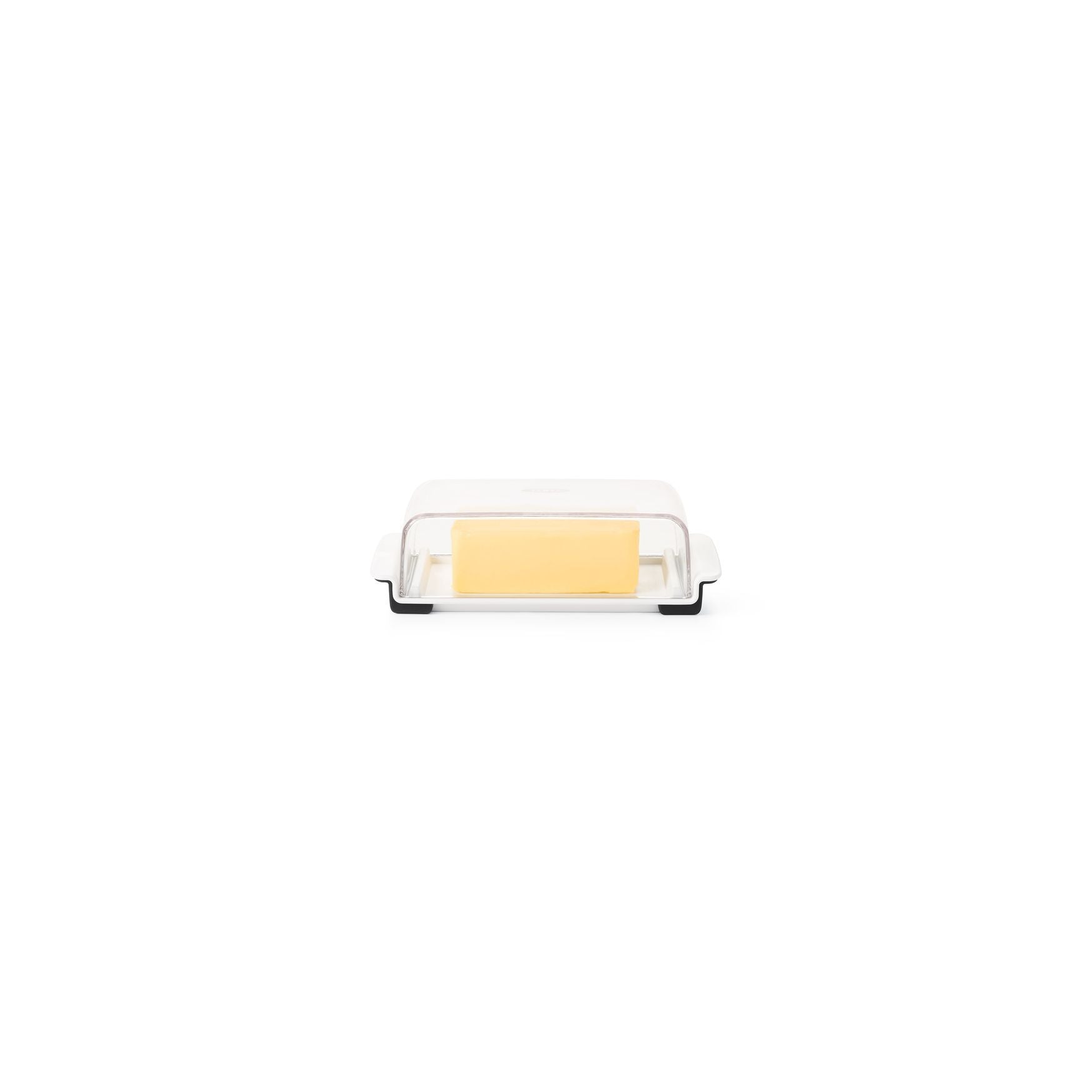 clear plastic butter dish