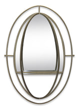 Oval Mirror Shelf 27X38
