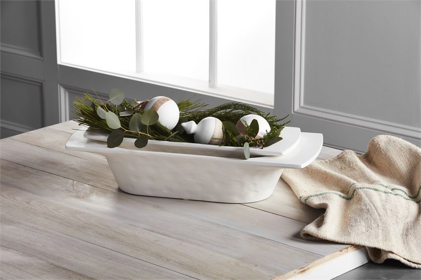 White Dough Bowl