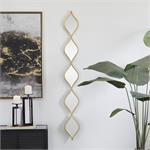 GOLD MTL MIRR WALL DECOR