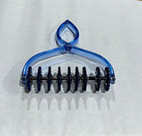 A blue Atlas Pasta Bike Marcato with metal cutting wheels for making pasta.