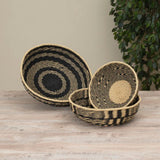 HAND WOVEN ROUND BASKET