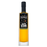 A pre-bottled bottle of IS Toasted Sesame Oil 250ML with a yellow label, black cap, and clear contents visible inside the bottle.