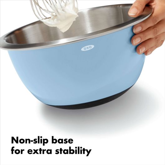 Oxo 3pc Mixing Bowl Set-Gray Blue